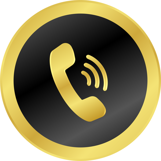 Gold Phone Icon